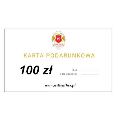 Karta upominkowa o wartości 100zł Witleather Skoczów