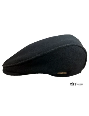Czarna czapka angielka z wełny owczej. Witleather.pl