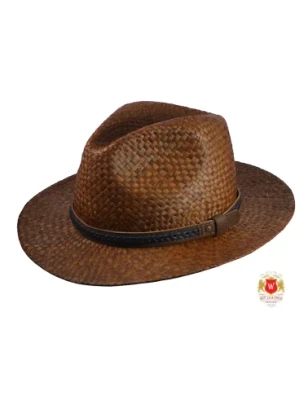 Rafia - nowy model kapelusza słomkowego fedora na lato. Witleather.pl
