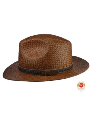 Kapelusz słomkowy fedora Rafia