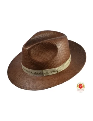 Venice - klasyczny słomkowy kapelusz fedora. Witleather.pl