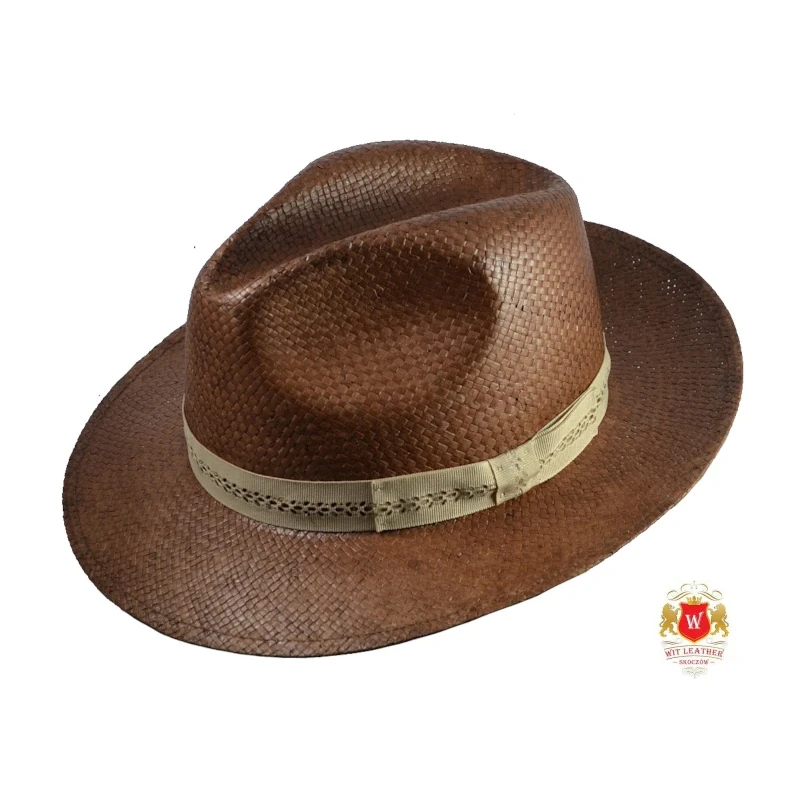 Kapelusz słomkowy fedora Venice - unisex