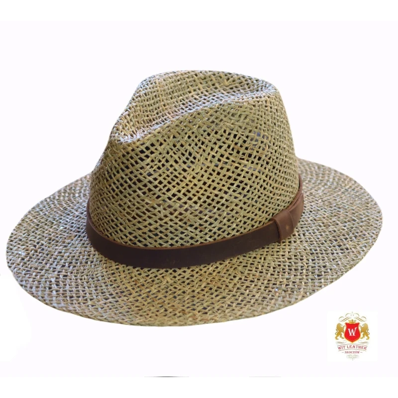 Kapelusz słomkowy letni Atlantis fedora unisex