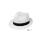 Kapelusz słomkowy trilby - biały