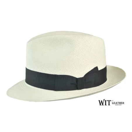 Kapelusz Panama Trilby White - dostępny w kolorze białym