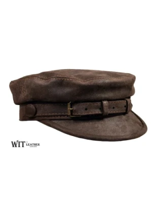 Maciejówka skórzana, brązowa - szyta w Skoczowie. Witleather.pl