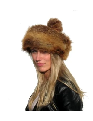 Czapka futrzana z lisa rudego - naturalna, bardzo ciepła. Witleather.pl