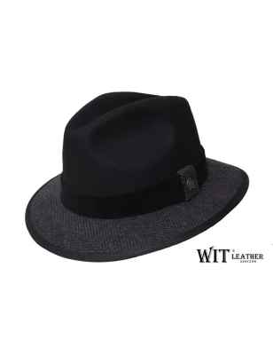 Kapelusz Męski Fedora Jodełka II :: Kapelusz sport/outdoor