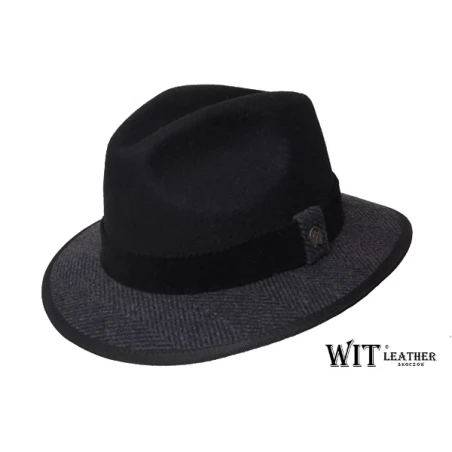 Kapelusz Męski Fedora Jodełka II :: Kapelusz sport/outdoor