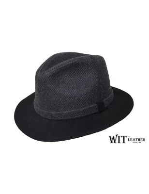 Kapelusz Męski Fedora Jodełka :: Kapelusz sport/outdoor