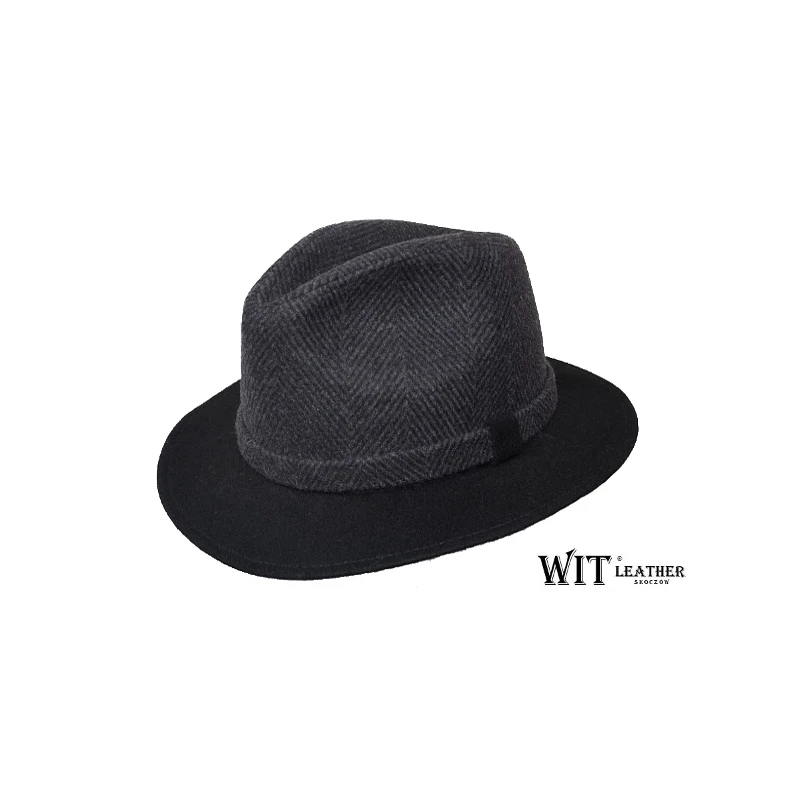 Kapelusz Fedora "Jodełka"