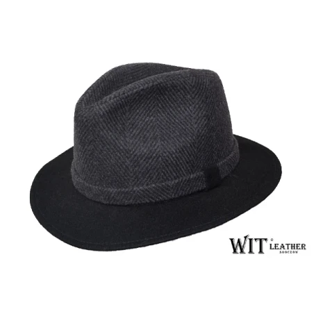 Kapelusz Męski Fedora Jodełka :: Kapelusz sport/outdoor