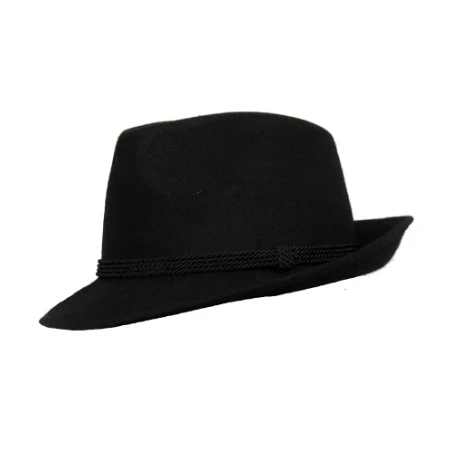 Kapelusz trilby przepasany sznurem - wąskie rondo. Witleather.pl