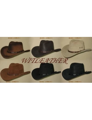 Kapelusze skórzane z serii western z naturalnych skór - wiele kolorów. Witleather.pl