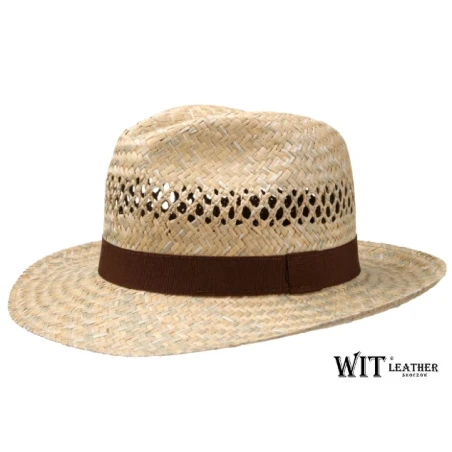 Kapelusz letni Fedora z przewiewnej słomki - Dakar. Witleather.pl