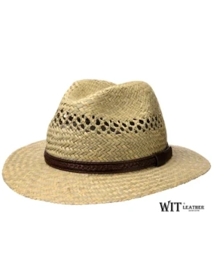 Nicea -klasyczny kapelusz fedora z szerokim rondem. Witleather.pl