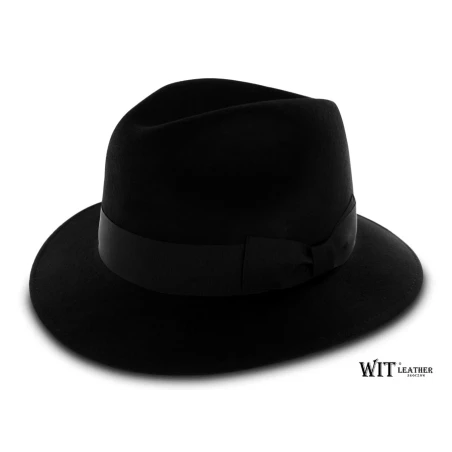 Tradycyjny kapelusz typu fedora model "Plain" Klasyczny Fedora