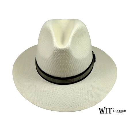 Kapelusz Słomkowy Letni Fedora Summer 12 - kolor Ecru