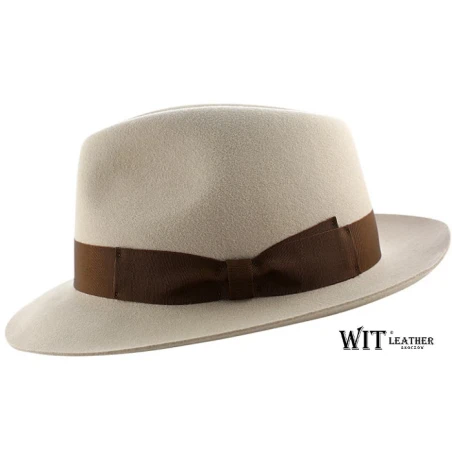 Kapelusz wełniany fedora 2424/32 :: Kolor beżowy