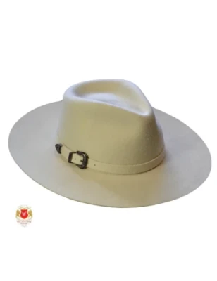 Elegancki kapelusz damski fedora - Vanessa Kremowy