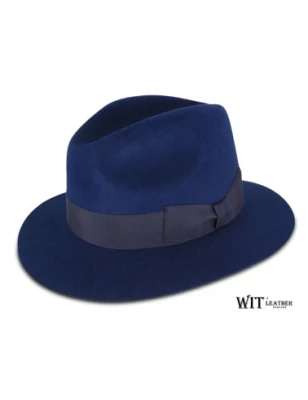 Kapelusz Wełniany Fedora w kolorze Royal Blue