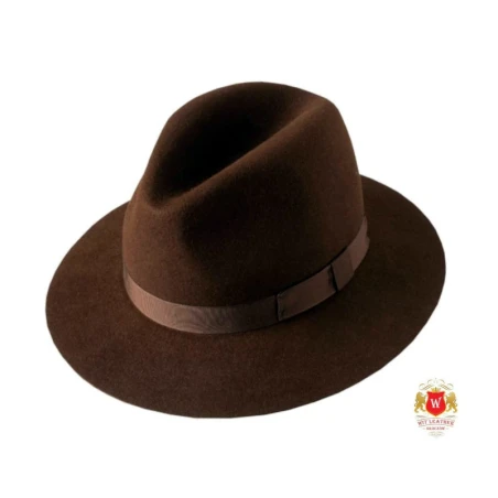 Kapelusz wełniany w modnym fasonie fedora. Witleather.pl