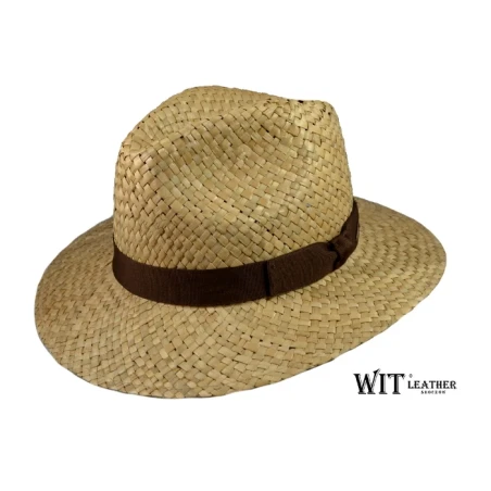 Kapelusz Słomiany typu fedora. Witleather.pl ze Skoczowa