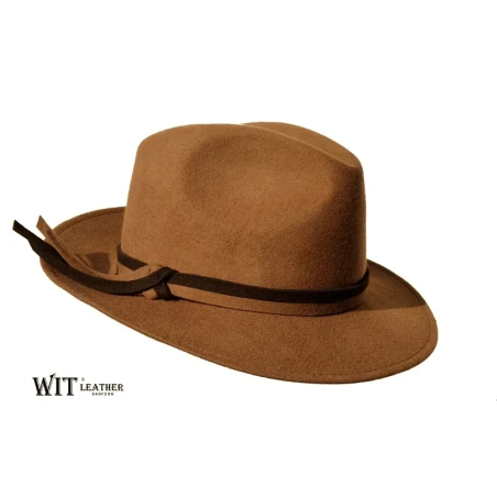 Klasyczna Damska Fedora wyprodukowana w Skoczowie :: WITLEATHER