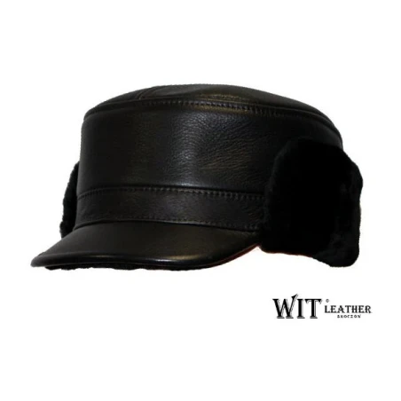 Czapka zimowa męska z daszkiem Edward. Witleather.pl