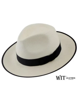 Kapelusz Fedora Panama :: Jasna słomkowa Fedora