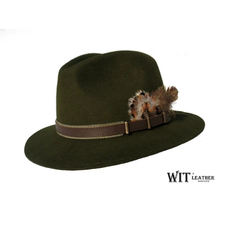 Kapelusz Myśliwski Model L020 :: Ozdobiony Eleganckimi Piórami