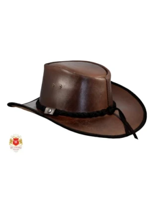 Kapelusz kowbojski Discovery w kolorze brązowym. Witleather.pl