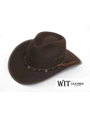 Kapelusz kowbojski z wełny z różnymi zdobieniami do wyboru. Witleather.pl