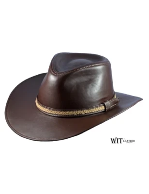 Kowbojski kapelusz western w kolorze ciemny brąz. Missisipi Witleather.pl