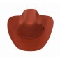 Kapelusz Kowbojski Wełniany Cowboy Old West Ceglany