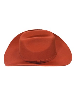 Kapelusz Kowbojski Wełniany Cowboy Old West Ceglany