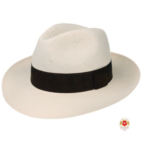 Kapelusz fedora na lato biały Vieste