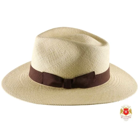 Kapelusz Fedora Panama Elegante II Naturalny