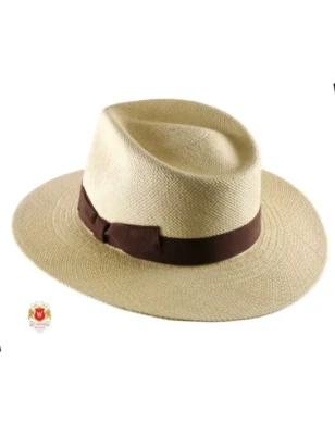 Ręcznie wyplatany kapelusz Panama model Elegante II - Witleather.pl