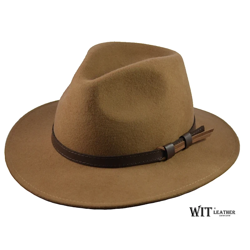 Kapelusz Fedora Patric – średni brąz