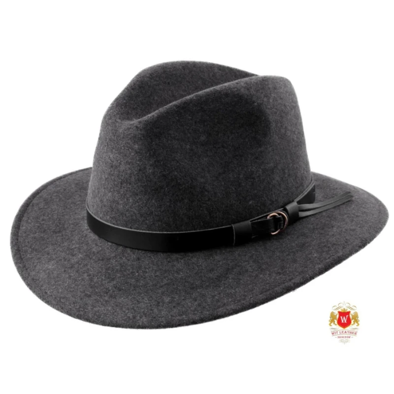 Kapelusz Fedora Tarvisio Unisex Popiel Melanż