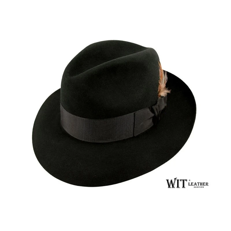 Kapelusz Fedora Welurowy
