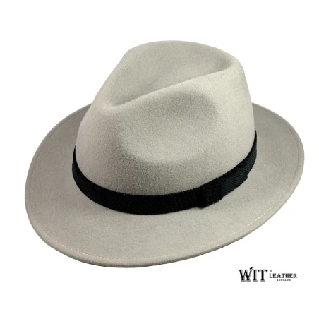 Wełniany kapelusz fedora model Wilson II - nowoczesny, na co dzień. Witleather.pl