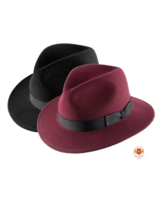 Wilson III to klasyczny męski kapelusz fedora z niską główką. Witleather.pl