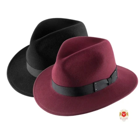 Wilson III to klasyczny męski kapelusz fedora z niską główką. Witleather.pl