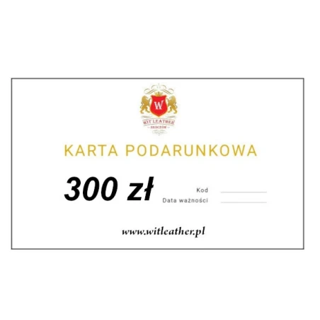Karta upominkowa o wartości 300 zł Witleather Skoczów