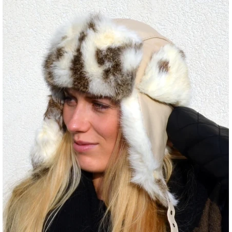 Czapka Futrzana Damska z Królika 22/21 WITLEATHER Skoczów