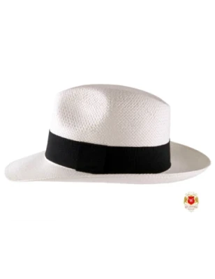 Kapelusz Letni Fedora Biały Leo II