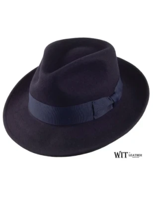 Ponadczasowy kapelusz wełniany fedora Colin – producent WITLEATHER