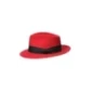 Kapelusz Męski Fedora Czerwony Royal